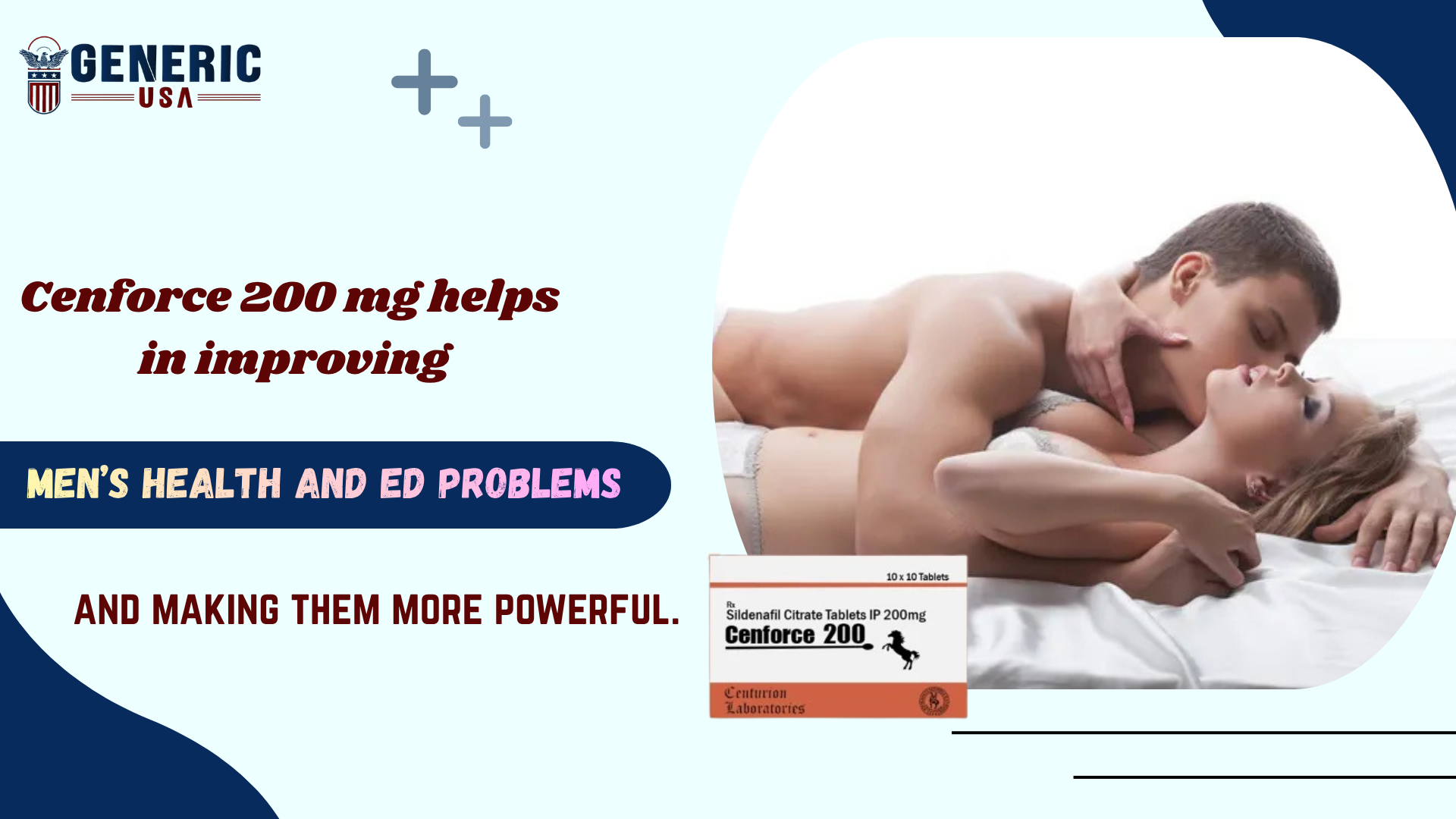 Cenforce 200 mg helps in improving men's health and ED problems and making them more powerful.